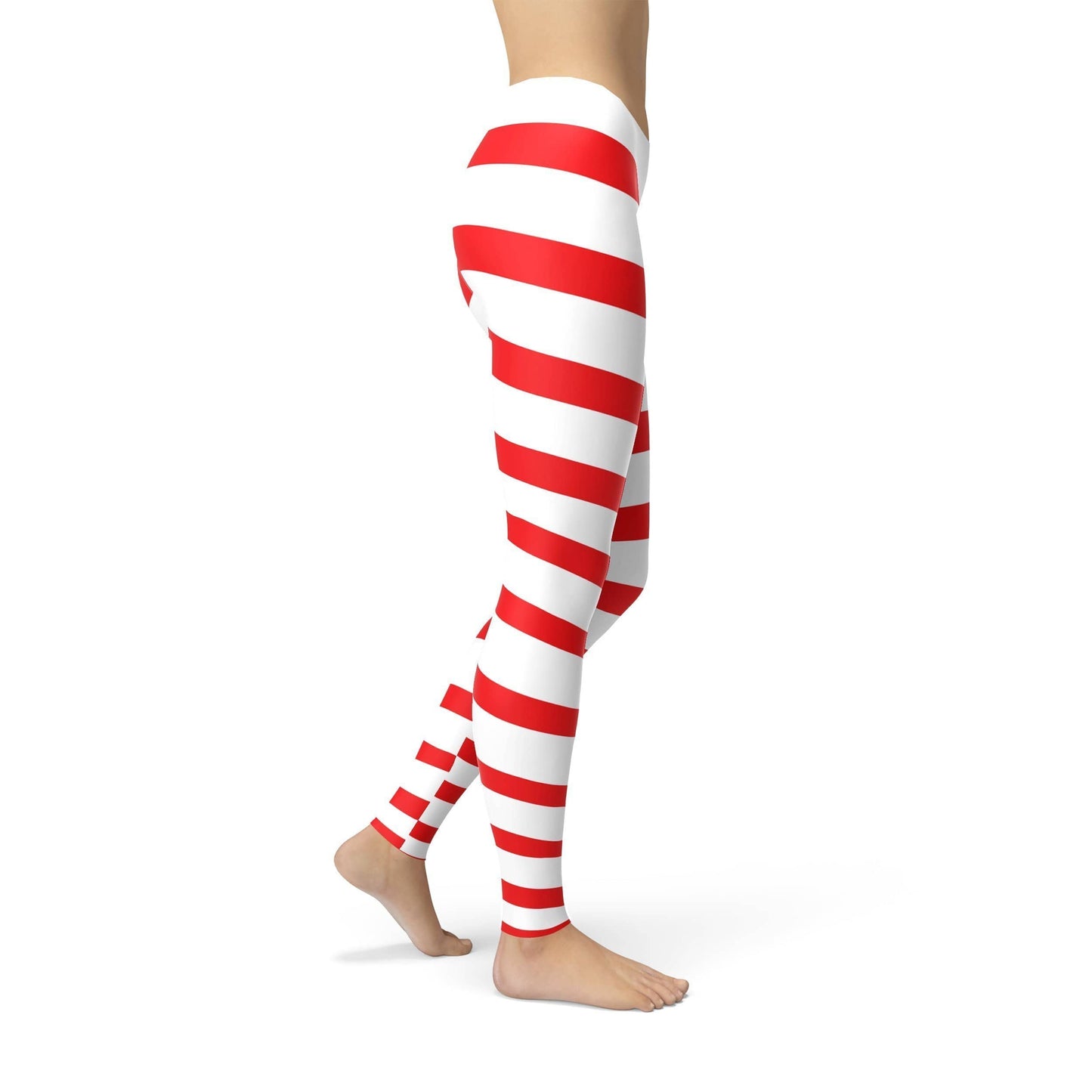Orange Poppy Leggings Avery Red Candy Cane Leggings
