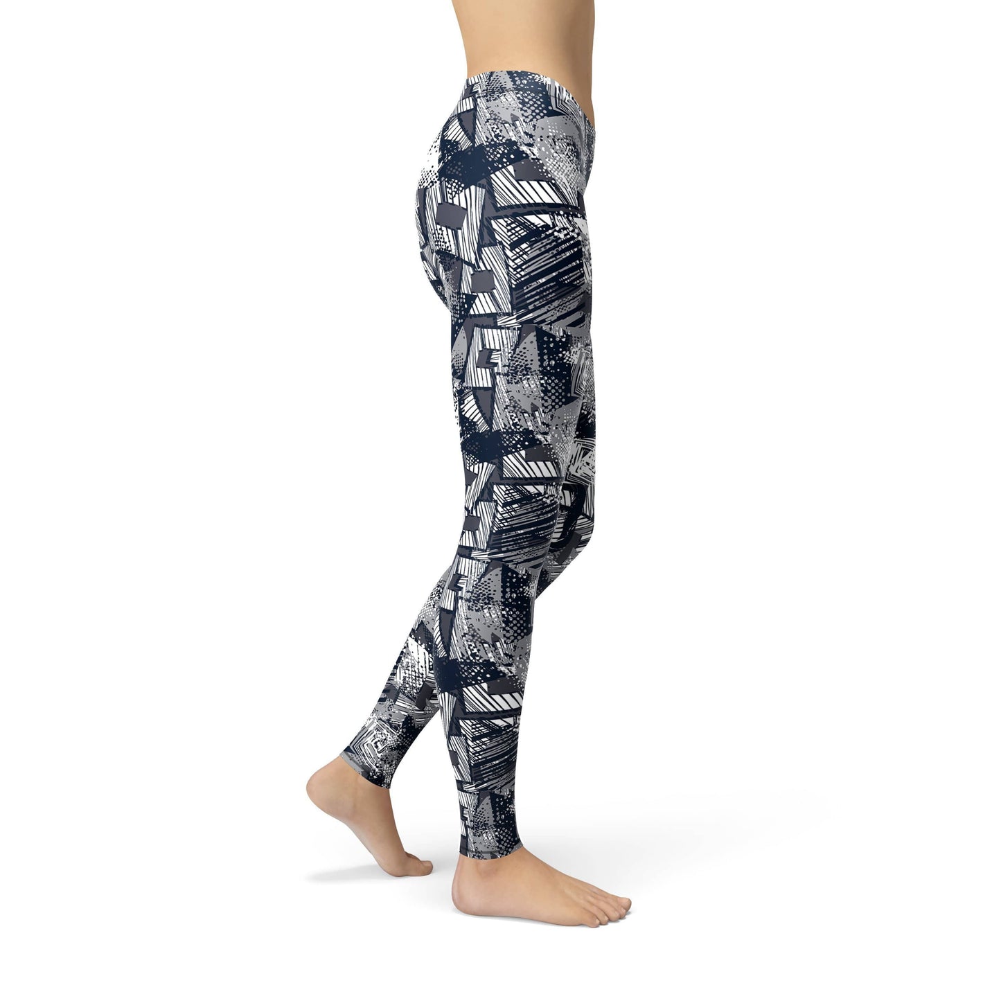 Orange Poppy Leggings Avery Spiral Squares Leggings