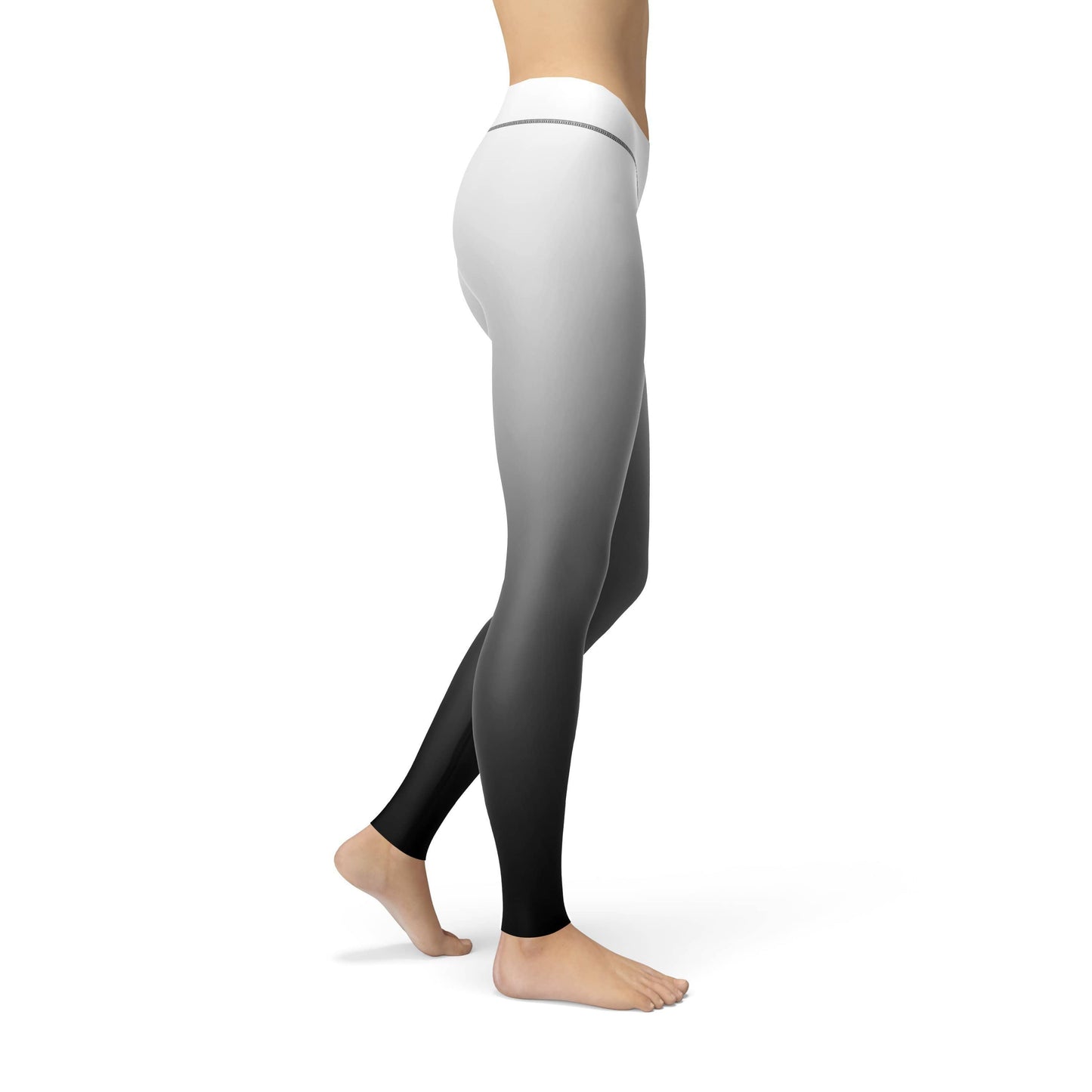 Orange Poppy Leggings Avery White Black Ombre Leggings