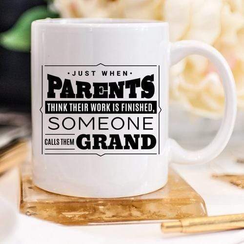 Magenta Shadow Gifts Baby Announcement Grandparent Gifts, Grandpa Mug,