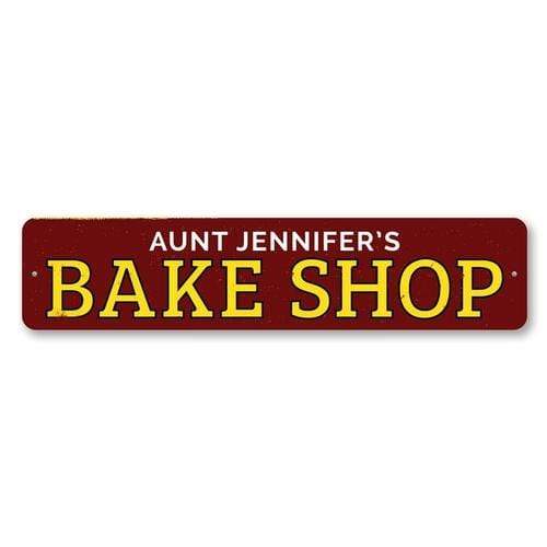 Orchid Eurybia Home Decor 6 x 24 inches Bake Shop Sign