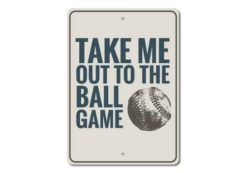 Orchid Eurybia Home Decor 12 x 18 inches Baseball Song Sign