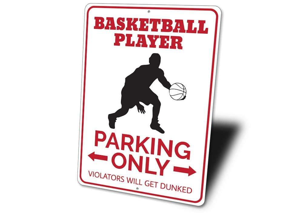 Orchid Eurybia Home Decor Basketball Player Parking Sign