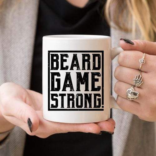 Magenta Shadow Gifts Beard Game Strong Mug, Fathers Day Gift, Beard