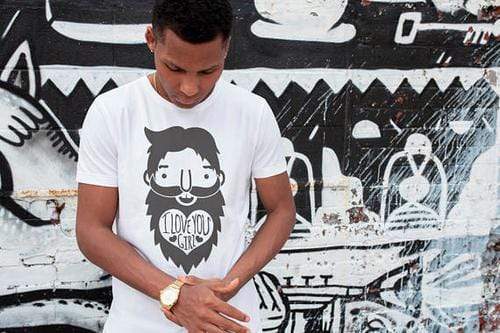 Green Lucky Men's Clothing Beard Hipster Men's Tee