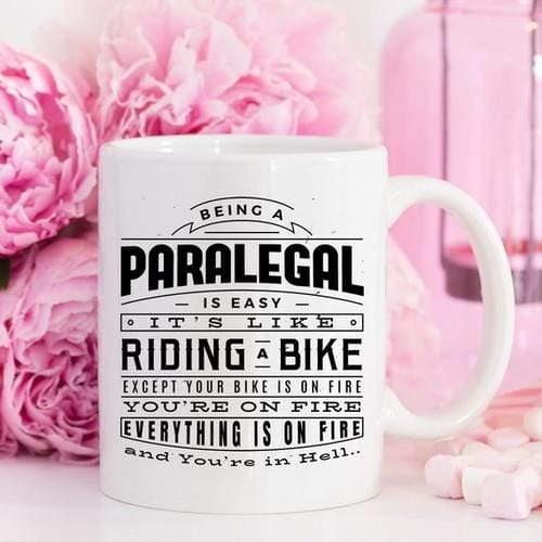 Magenta Shadow Gifts Being A Paralegal Is Easy - Paralegal Coffee Mug,
