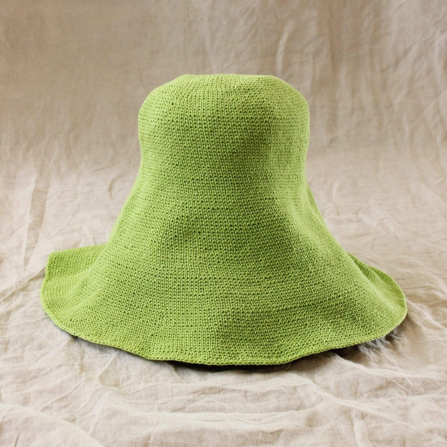 Cocoa Brunn Hats BLOOM Crochet Sun Hat, in Lime Green