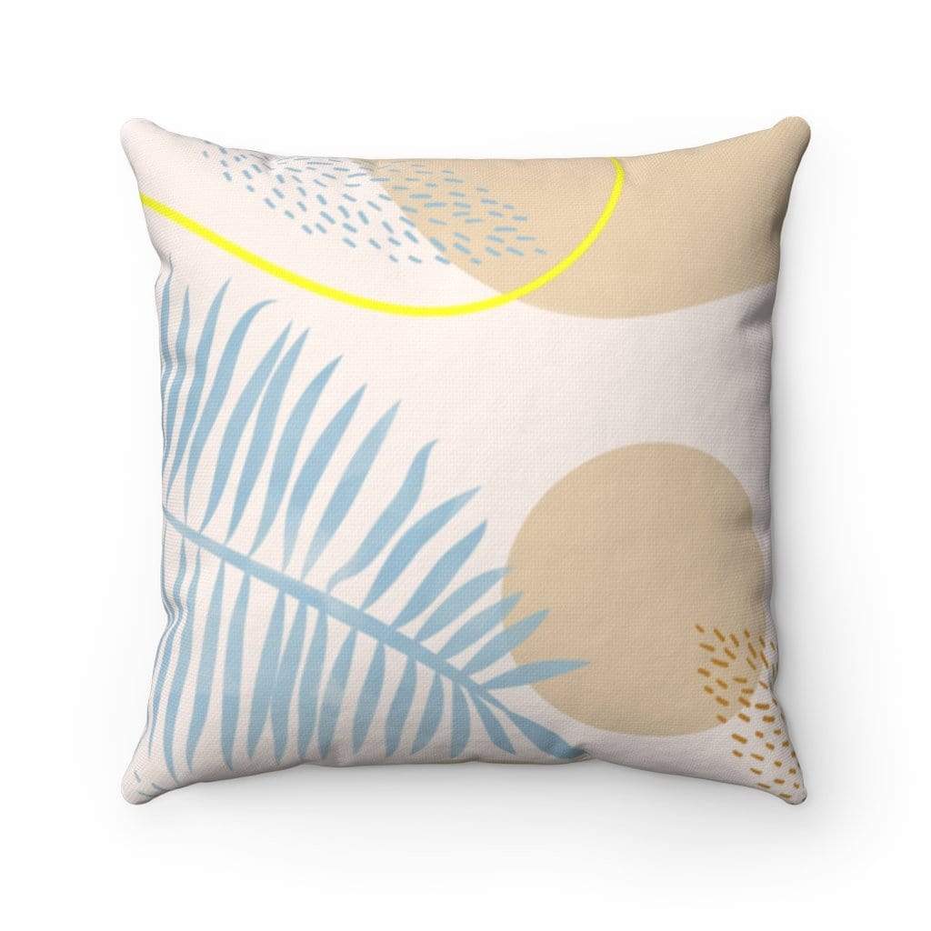 Yellow Pandora Home Decor Blue Leaf Cushion Home Decoration Accents - 4 Sizes