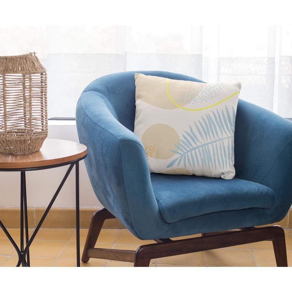 Yellow Pandora Home Decor Blue Leaf Cushion Home Decoration Accents - 4 Sizes