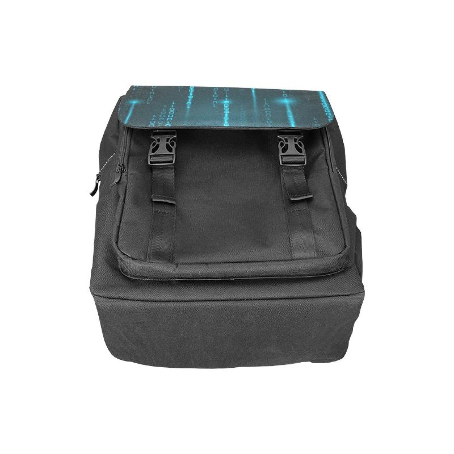 inQUE'INQ Backpacks Bags Rucksacks One Size Blue matrix style black backpack