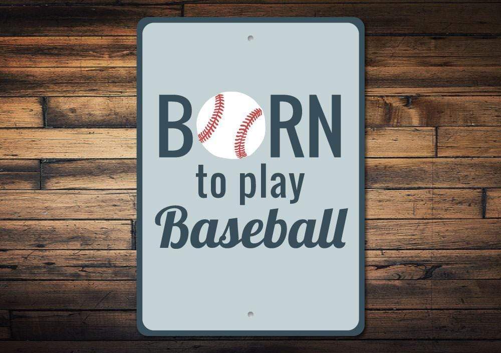 Orchid Eurybia Home Decor Born to Play Baseball Sign