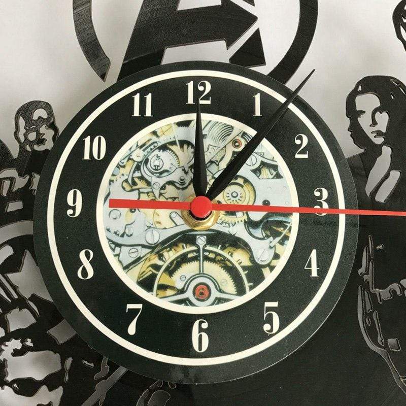 hansleii Clocks Bottle of Whiskey CD Wall Clock LED Lighting
