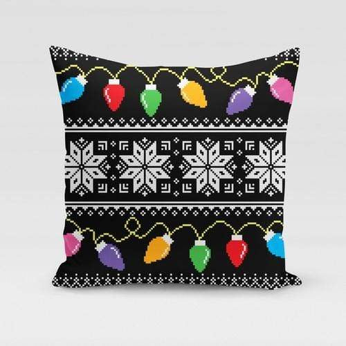 Orange Poppy Textiles & Pillows 16x16 / Multicolored Bright Lights Sweater Pillow Cover