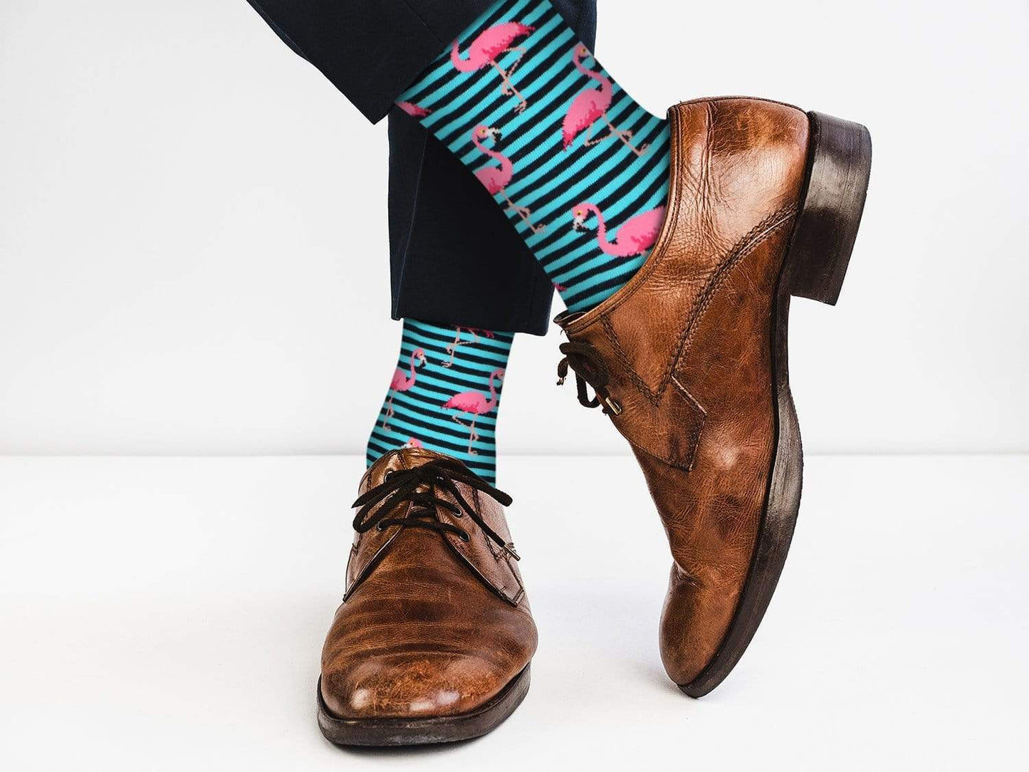Fuchsia Thrace Socks Casual Designer Trending Animal Socks - Flamingo for Men and Women