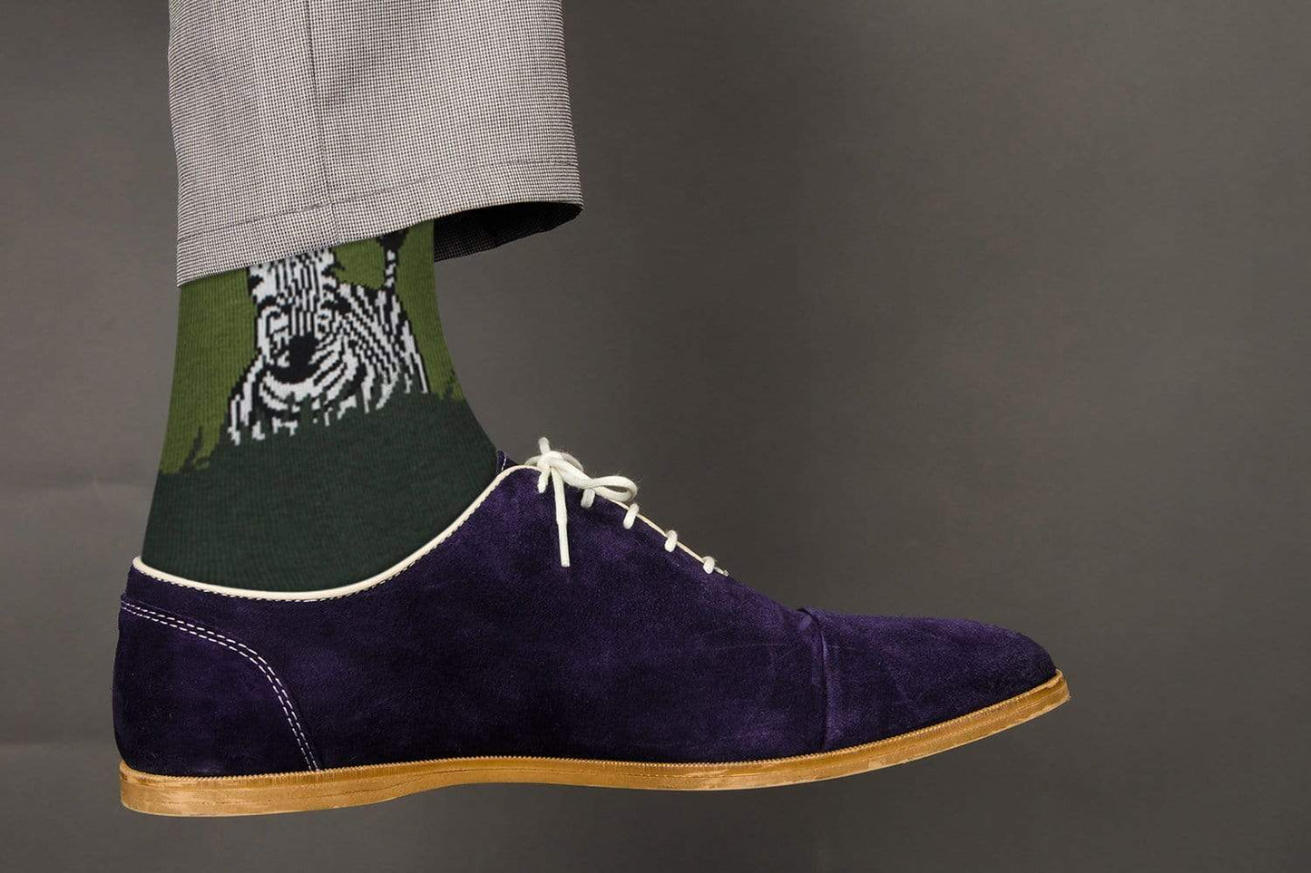 Fuchsia Thrace Socks Casual Designer Trending Animal Socks - Zebra - for Men and Women