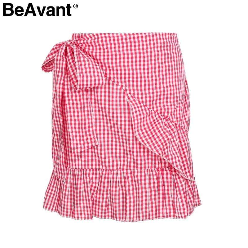 hansleii Casual Floral Women's Beach Skirt
