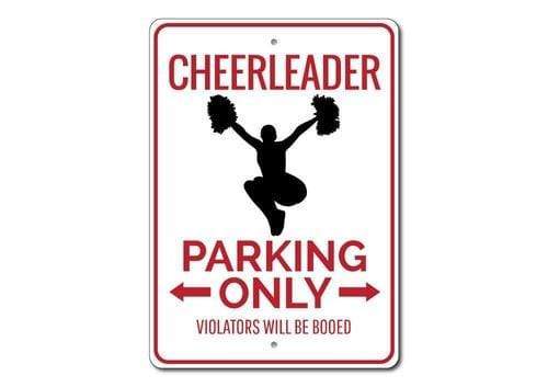Orchid Eurybia Home Decor 12 x 18 inches Cheerleader Parking Sign