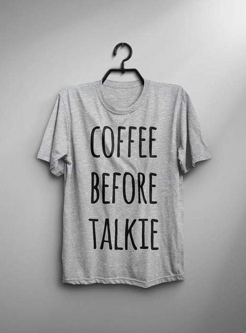 Green Lucky Men's Clothing Coffee Before Talkie Men's Tee