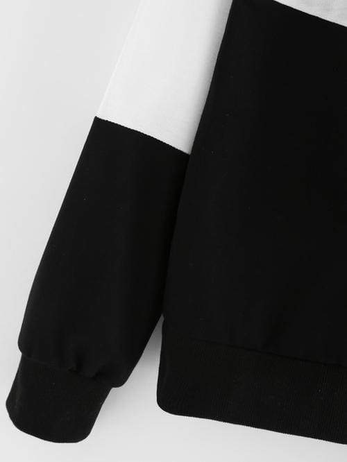 Celeste Women's Clothing Color Block Hoodie