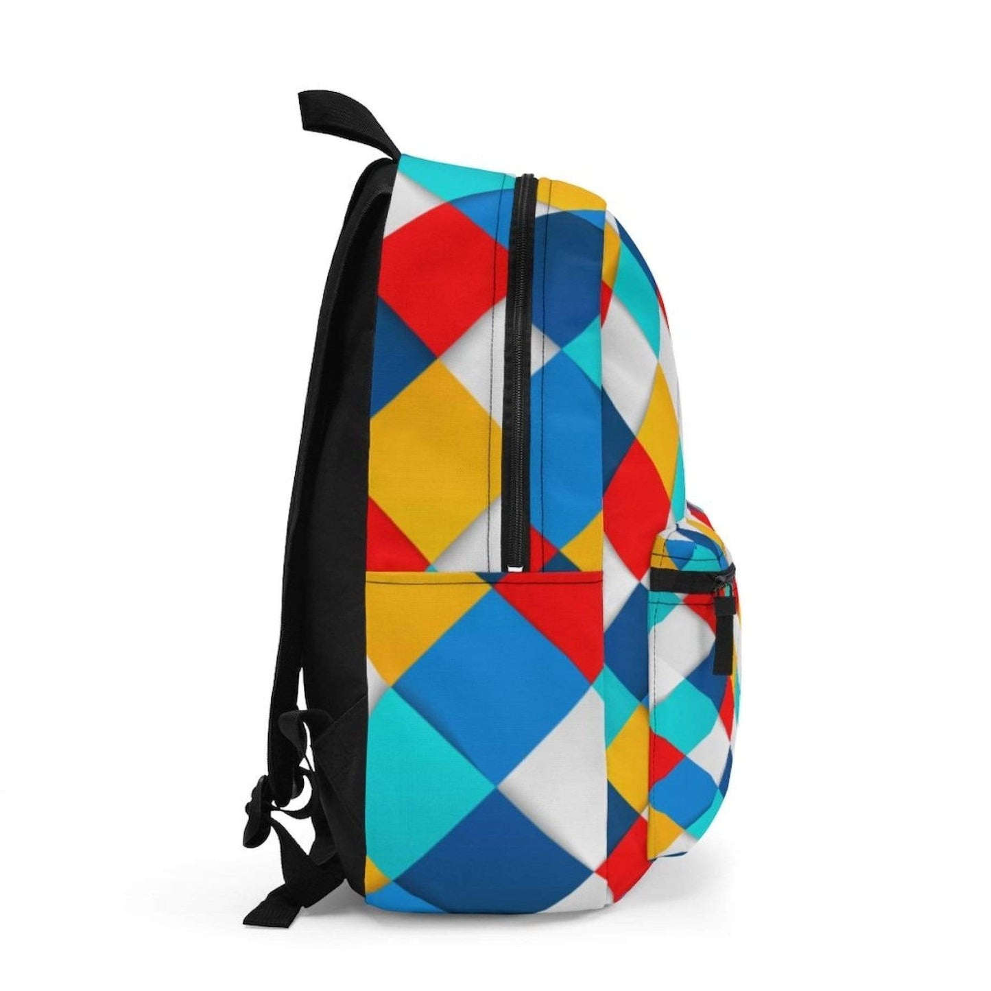 inQUE'INQ Backpacks Bags Rucksacks One Size Colorful square grid style backpack