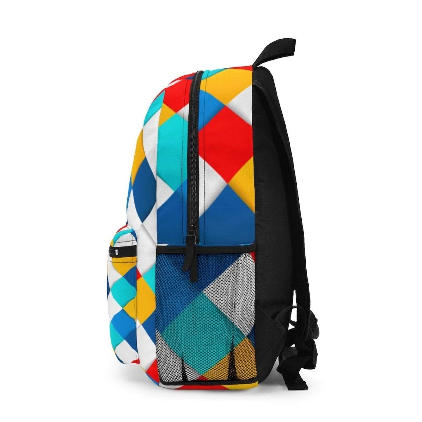 inQUE'INQ Backpacks Bags Rucksacks One Size Colorful square grid style backpack