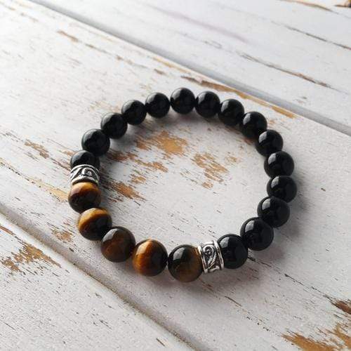 Purple Lily Jewelry & Watches Complete Focus - Tiger's Eye & Black Onyx Bracelet
