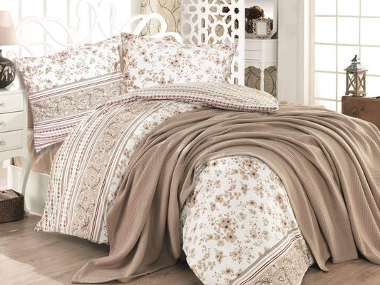 Amethyst Tartarus Home & Garden Cotton bedding LUCIDA COFFEE/COTTON EXCLUSIVE