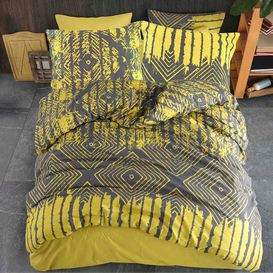 Amethyst Tartarus Home & Garden Cotton bedding MODENNA YELLOW/COTTON EXCLUSIVE