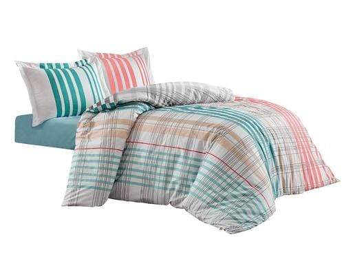 Amethyst Tartarus Home & Garden 200x220 Cotton bedding STRIPE GREEN Hobby