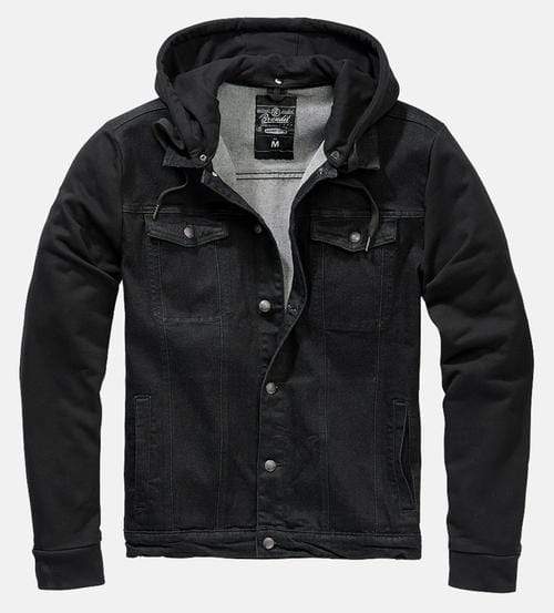 Callisto Men's Clothing 2XL / Black Cradock All Black Denim Sweat Jacket