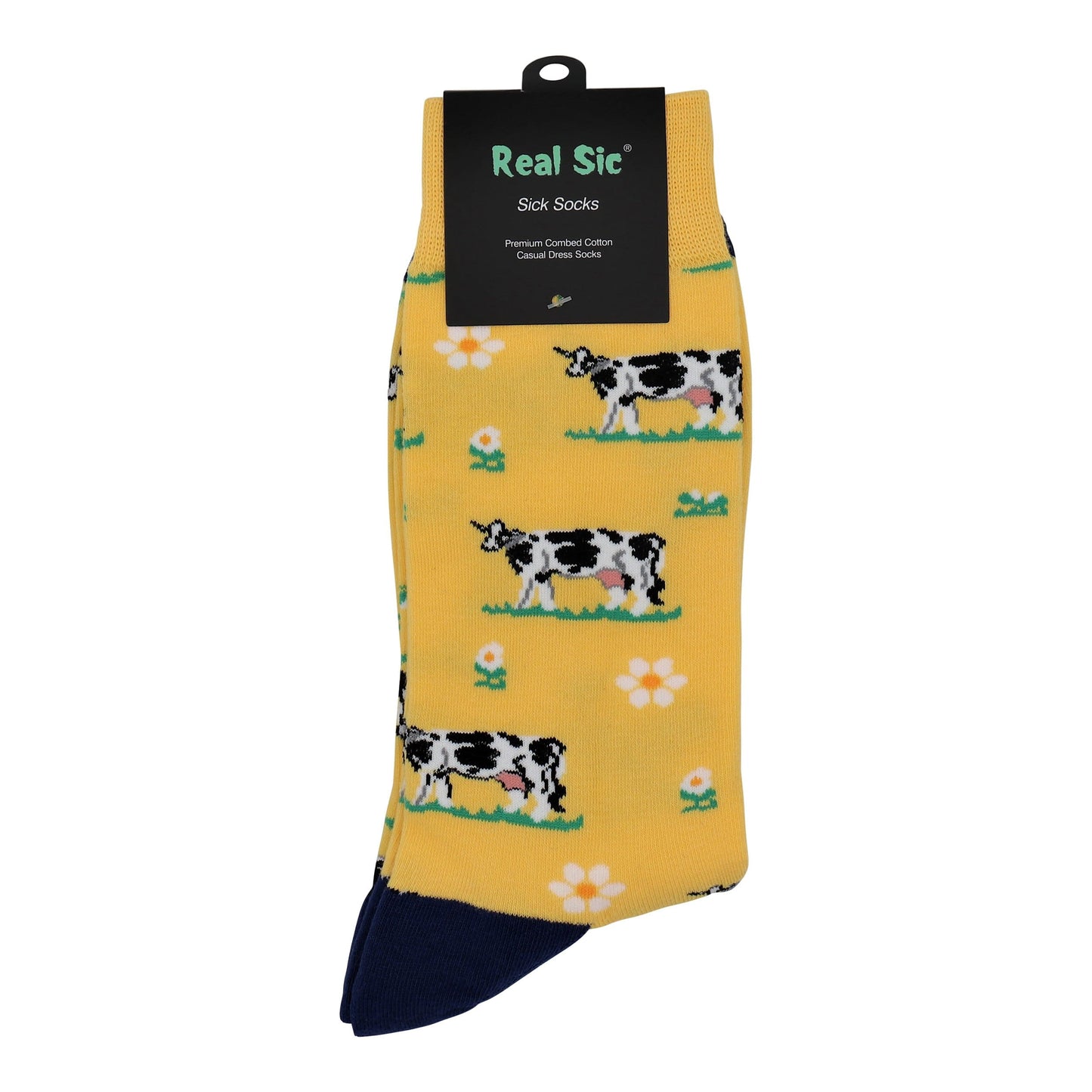 Fuchsia Thrace Socks Cute Cotton Funny Animal Socks - Cow - For Men and Women