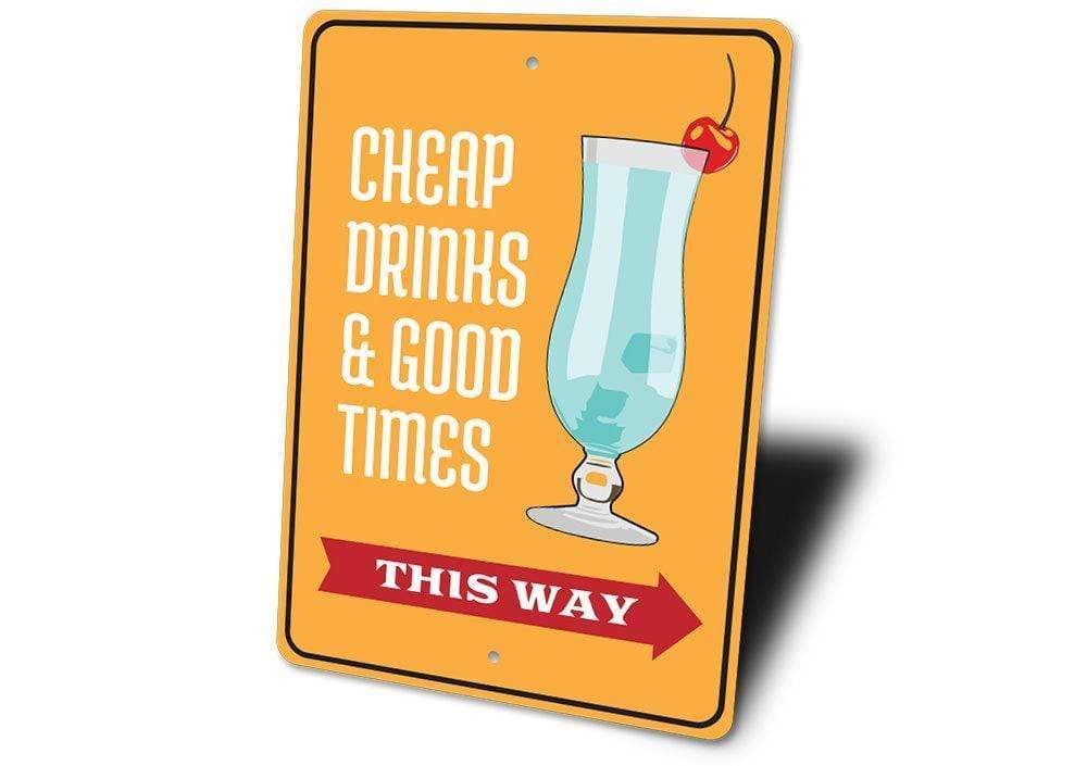 Orchid Eurybia Home Decor Drinks and Good Times Sign