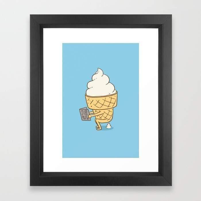 Scorpius Home Decor Everyone Poops (Blue) Frame