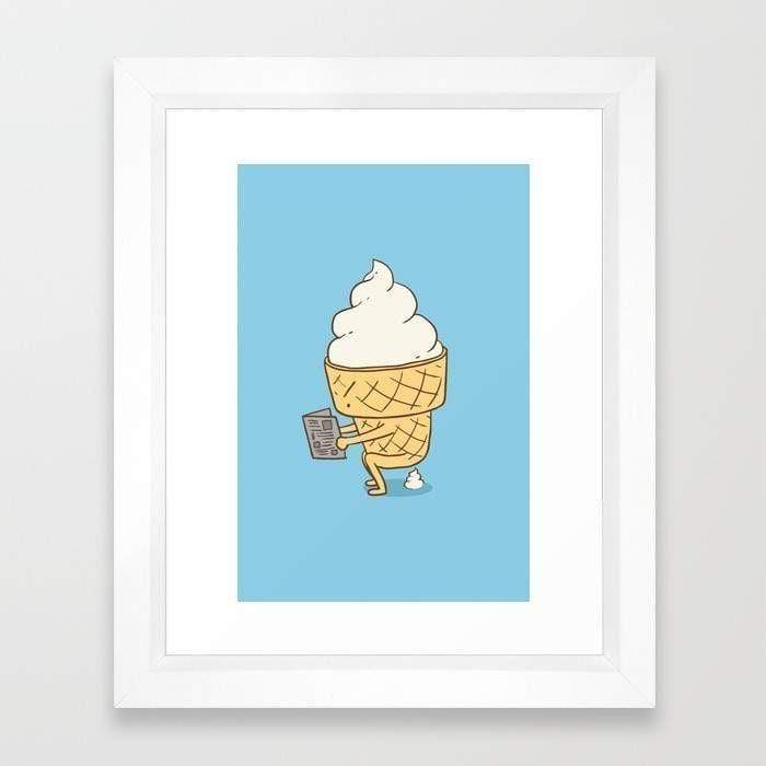 Scorpius Home Decor Everyone Poops (Blue) Frame