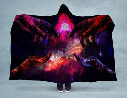 Orange Poppy Women's Clothing 60x40 / Multicolored Fated Hooded Blanket