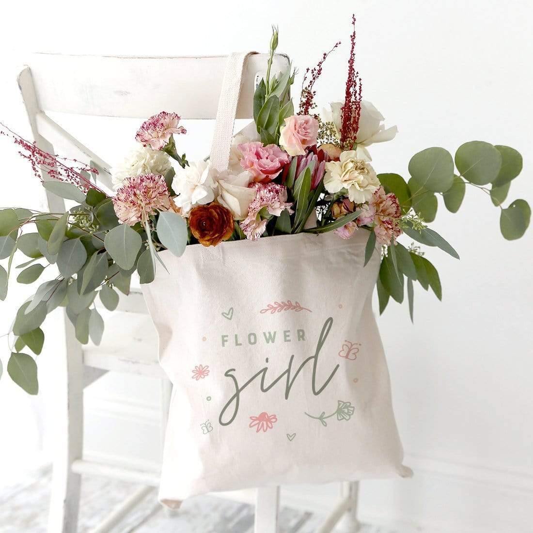 Turquoise Andromeda Totes & Beach Bags Flower Girl Wedding Tote Bag