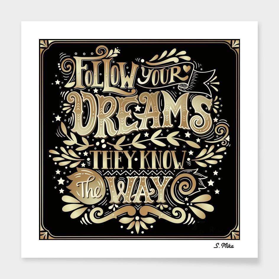 Scorpius Home Decor Follows Your Dreams Frame