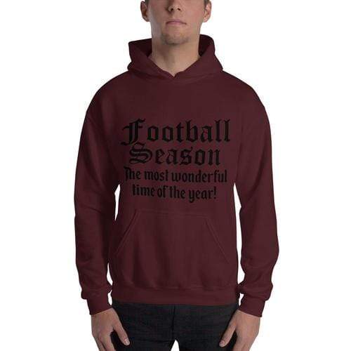 Lavender Millie Women's Clothing 2XL / Maroon Football Season Unisex Hoodie