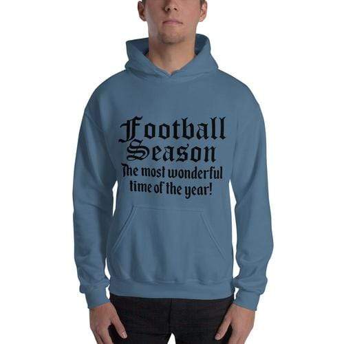 Lavender Millie Women's Clothing M / Indigo Blue Football Season Unisex Hoodie