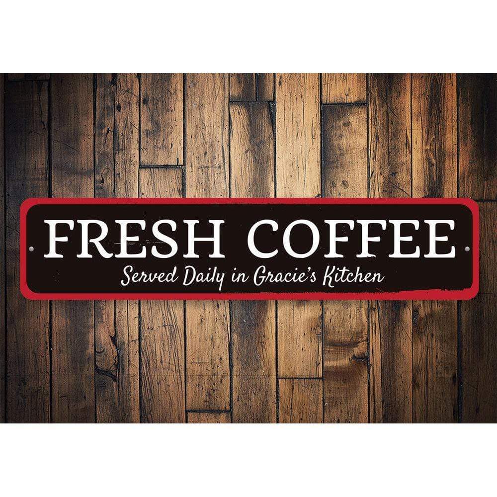 Orchid Eurybia Home Decor Fresh Coffee Sign