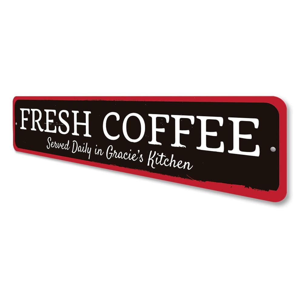 Orchid Eurybia Home Decor Fresh Coffee Sign