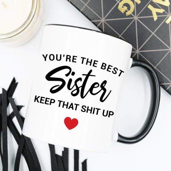 Magenta Shadow Kitchen Funny Sister Ceramic Mug