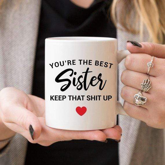 Magenta Shadow Kitchen Funny Sister Ceramic Mug