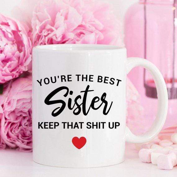 Magenta Shadow Kitchen Funny Sister Ceramic Mug