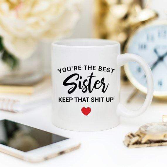 Magenta Shadow Kitchen Funny Sister Ceramic Mug