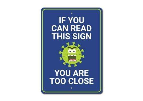 Orchid Eurybia Home Decor 12 x 18 inches Germ Sign