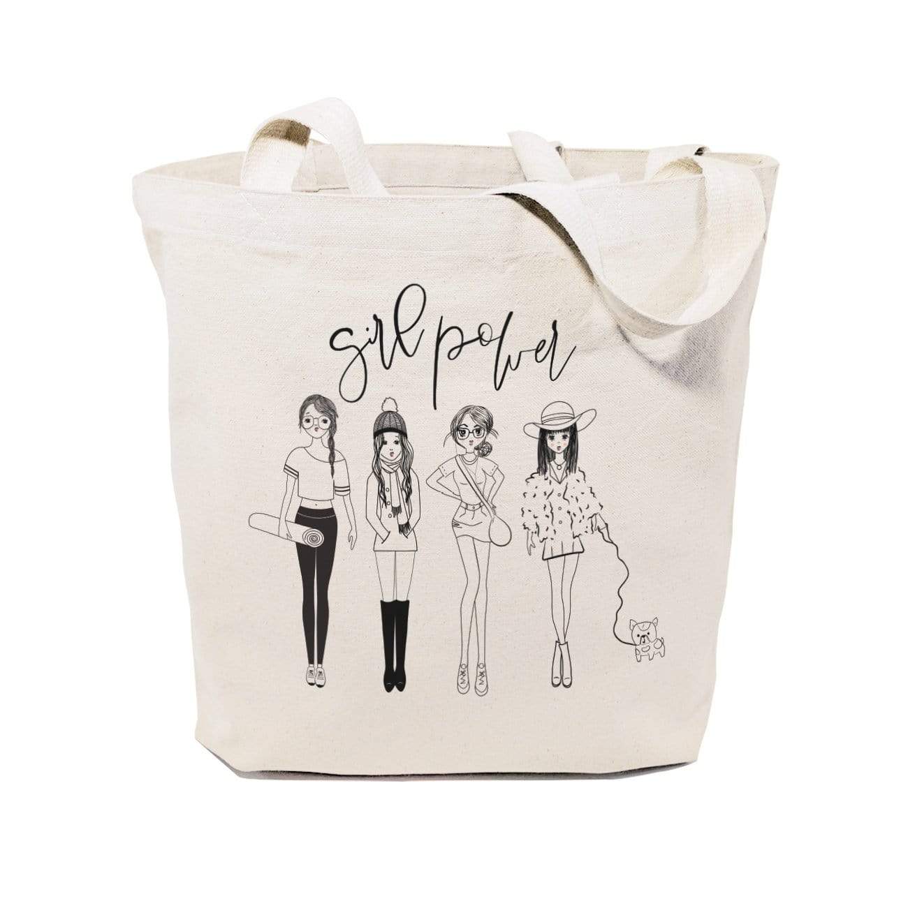 Turquoise Andromeda Totes & Beach Bags Girl Power Tote Bag
