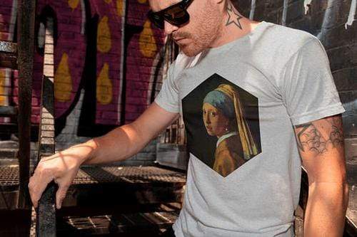 Green Lucky Men's Clothing Girl With A Pearl Earing Men's Tee