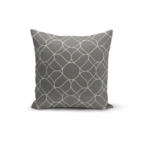 Orange Poppy Textiles & Pillows 12x16 / Multicolored Grey Trellis Pillow Cover