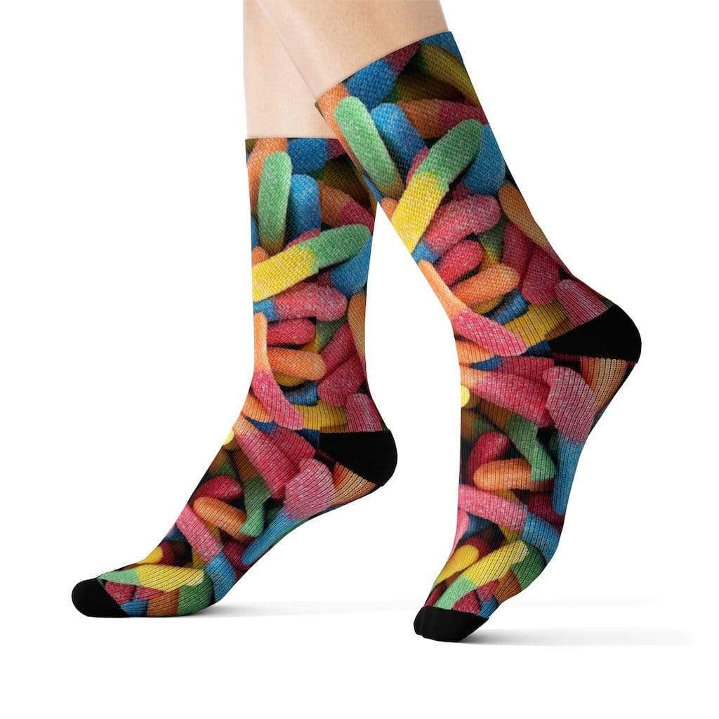Yellow Pandora Socks Gummy Candy Novelty Socks